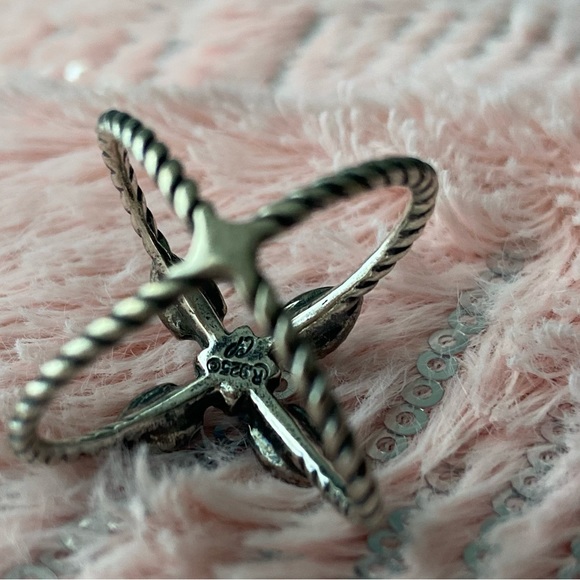 Carolyn Pollack Baby Blue 925 Silver Ring - Picture 5 of 7